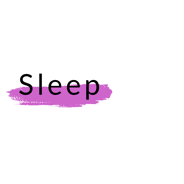 the word Sleep is highlighted in purple