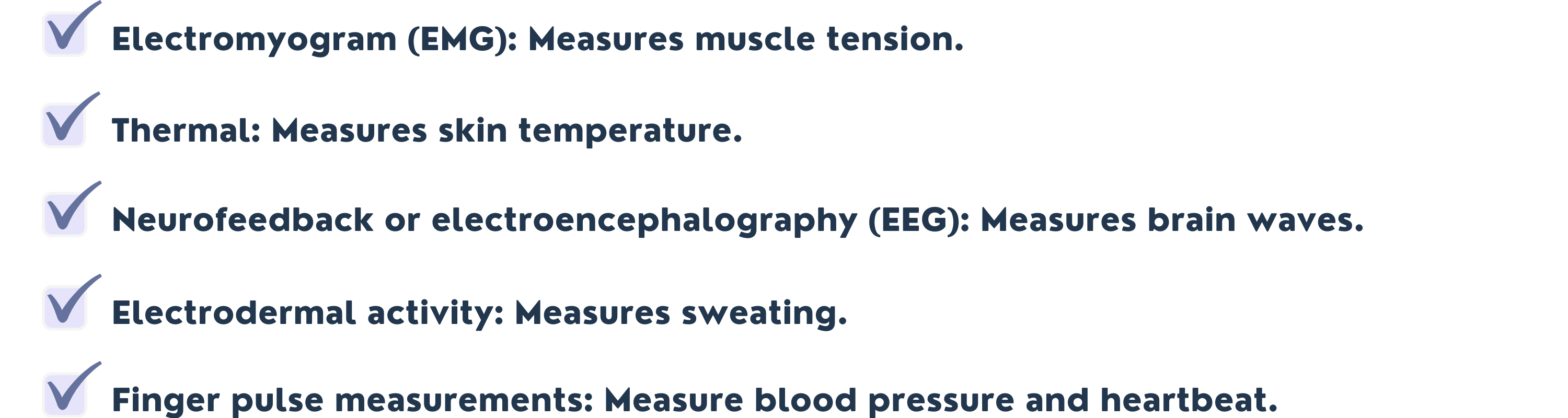 Types of Biofeedback