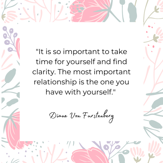 Diane von Furstenberg, Self-care quote