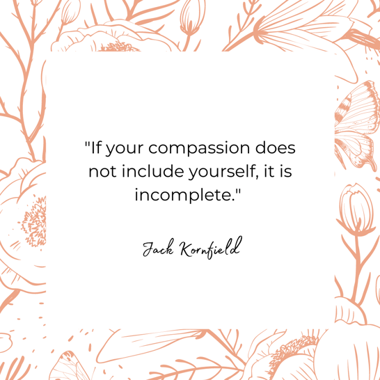 Jack Kornfield, self-care quote