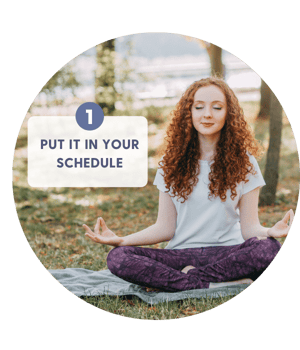 young redhead girl meditating outdoors-2